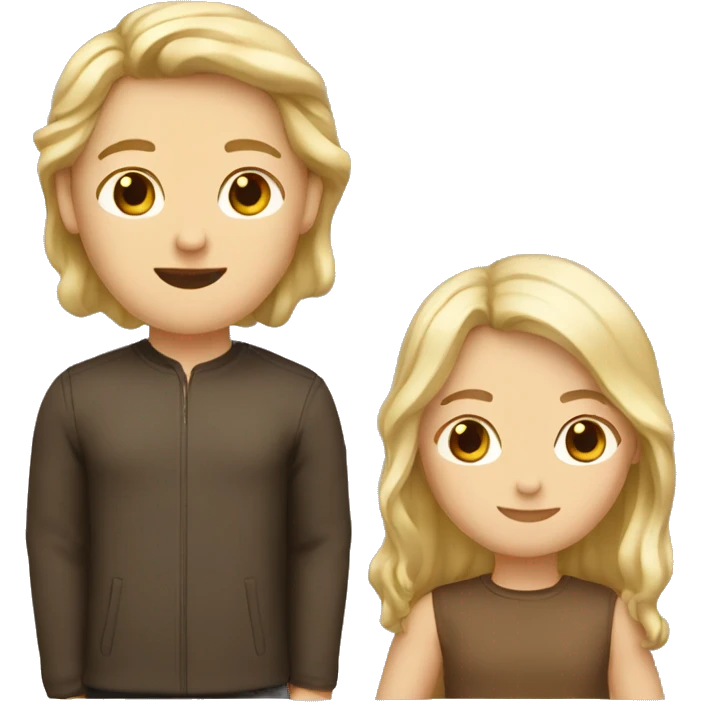 2 besties (1 with blond hair, 1 with brown hair) emoji