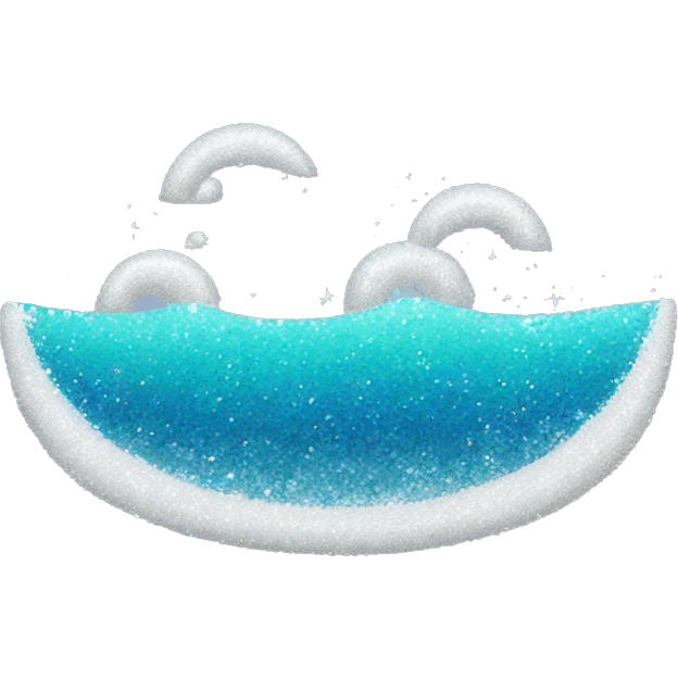 glittery ocean  emoji