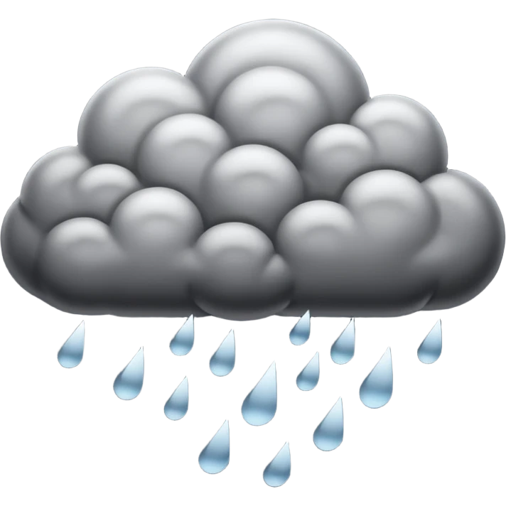 rain cloud emoji