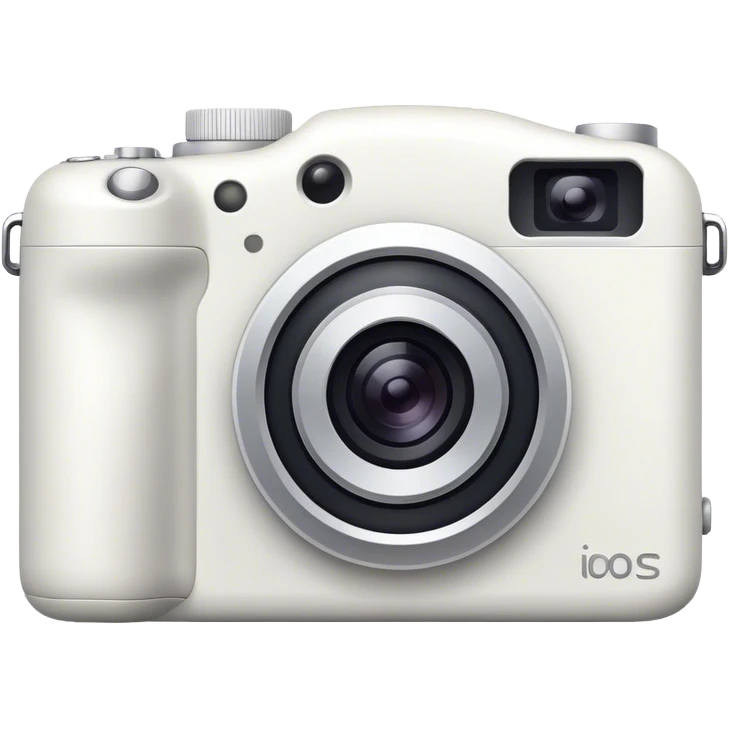White digital camera emoji
