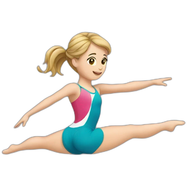 Gymnaste avec des talon emoji
