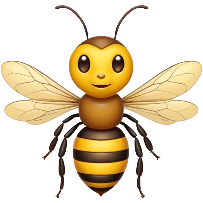 Бджола мала, а й та працює. emoji