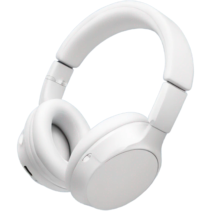 An aesthetic pair of white headphones airpods max  emoji