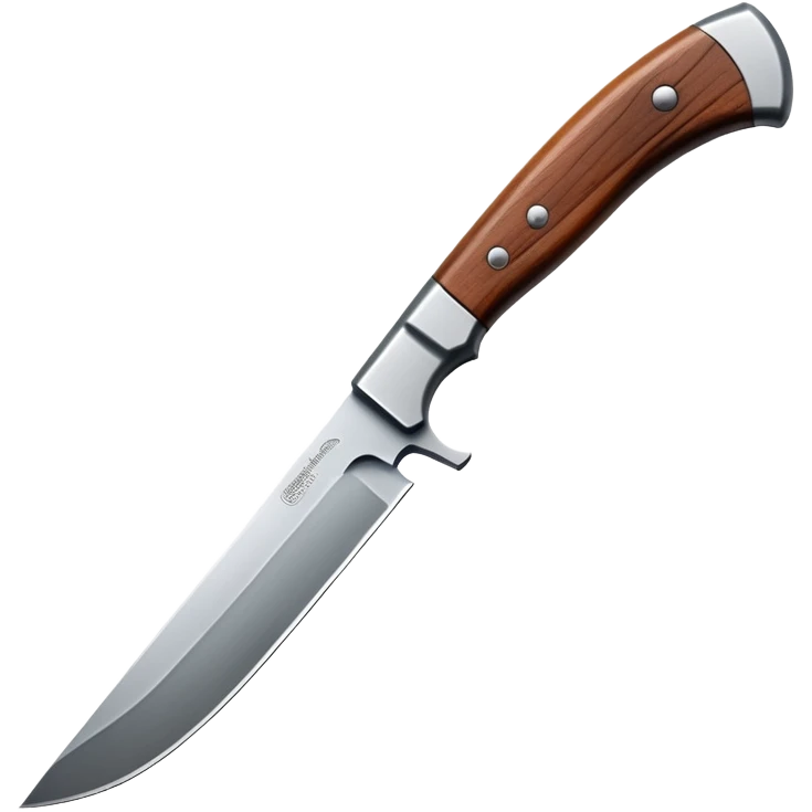 hunting knife with sharp edge emoji