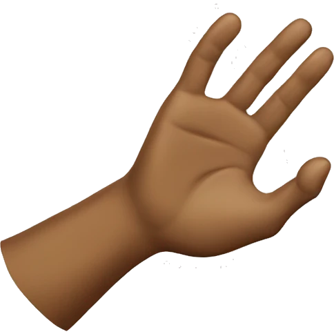 The SOS sign wit arm  emoji