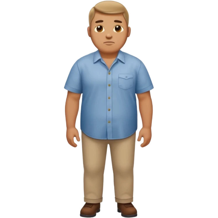 stocky man full length emoji