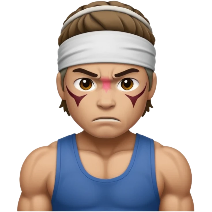 Tough fighter, one person emoji