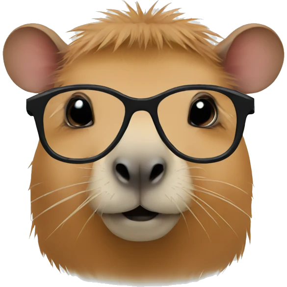 capybara with glasses emoji