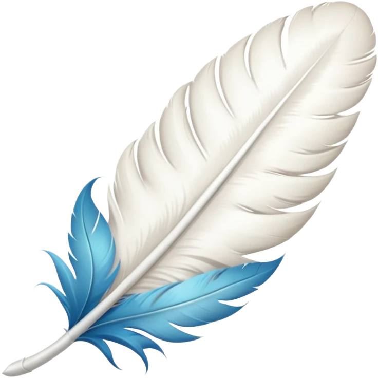 white bird feather emoji
