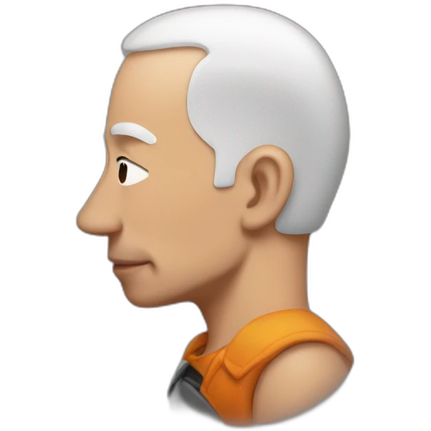 Jeff Bezos kissing emoji