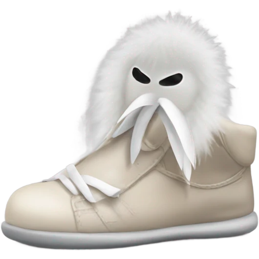 Elon musks feet being tickled by a feather emoji