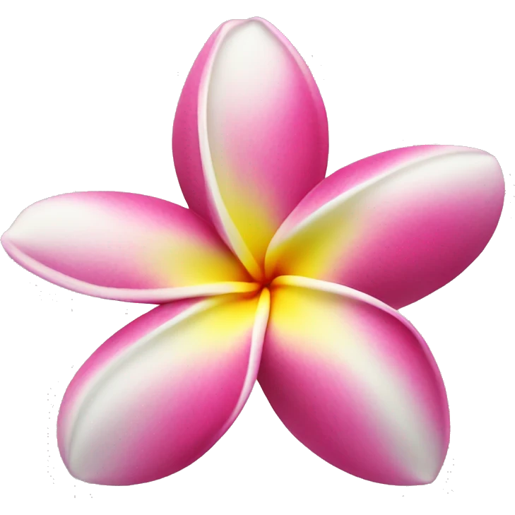 Plumeria flower emoji