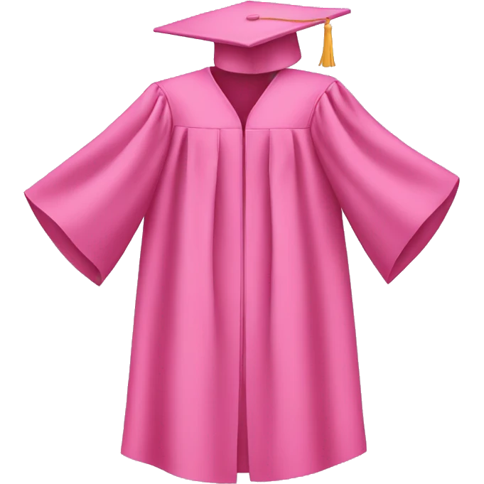 Pink graduation gown emoji