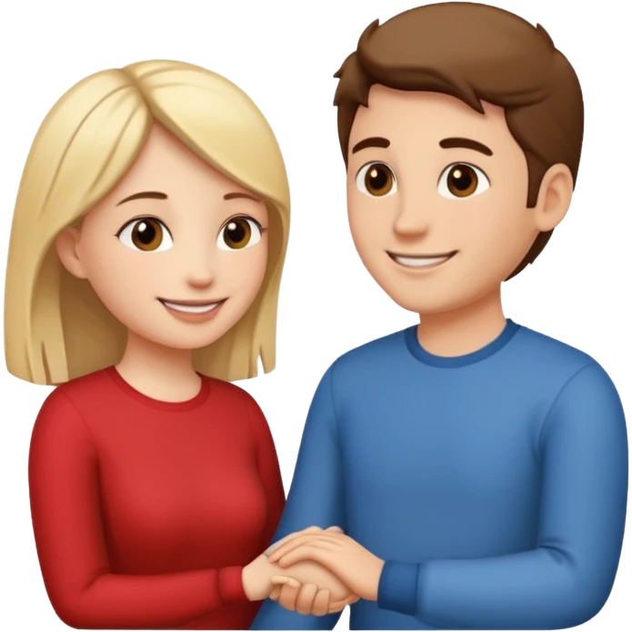 couple in love talking in profile emoji
