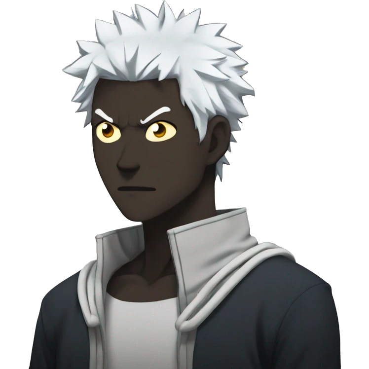Black flash from jujutsu kaisen emoji
