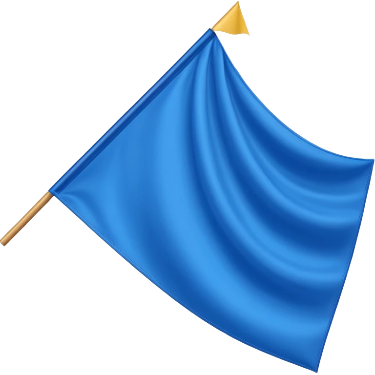 a blue triangle flag emoji