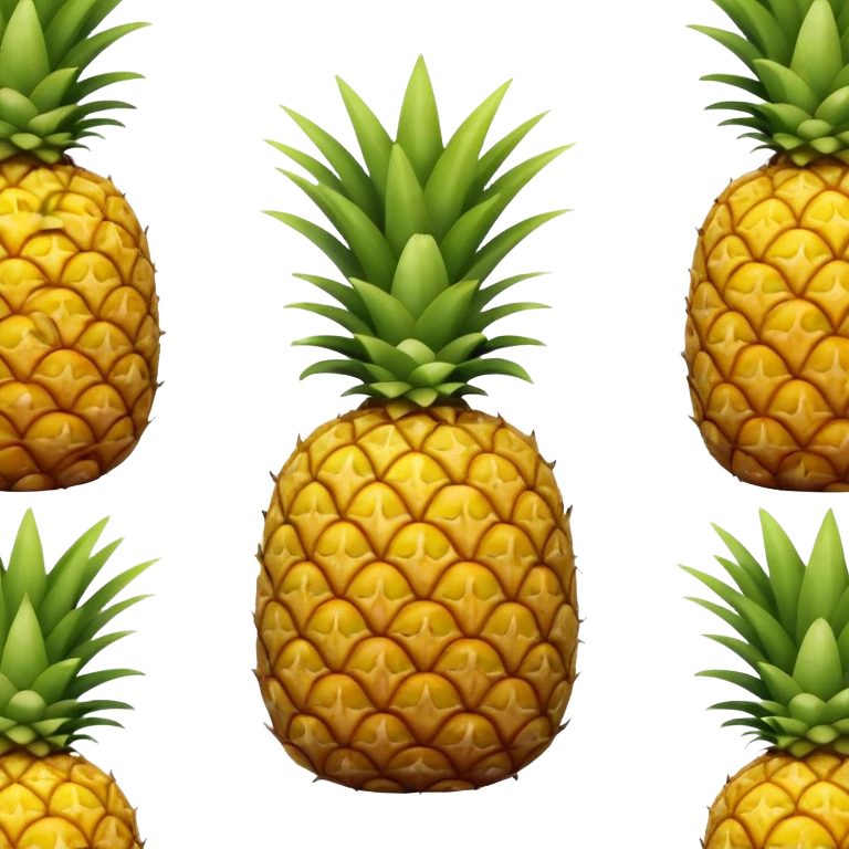 Hyper realistic pineapple emoji