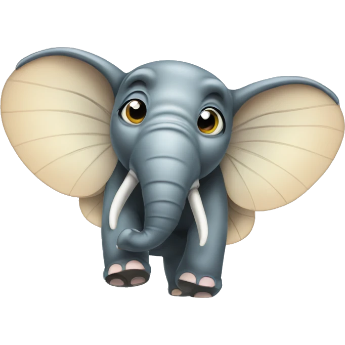 Fly elephant emoji