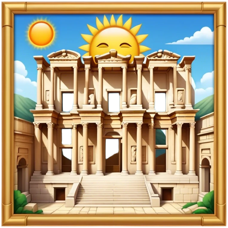 Cinematic Realistic The Library of Celsus Emoji emoji