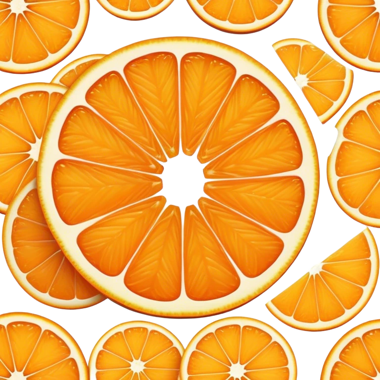 Half a slice of orange emoji