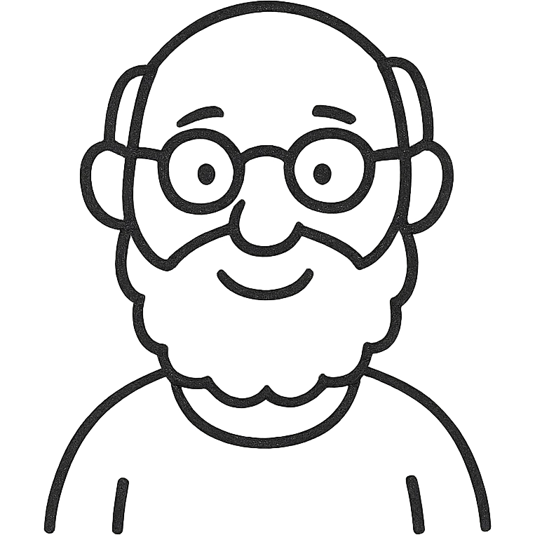 grandfather with a white beard emoji