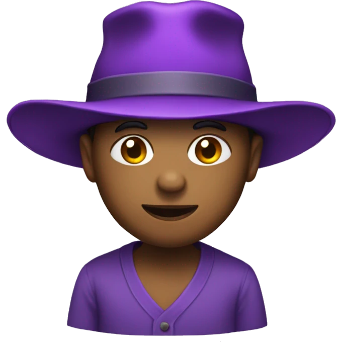 purple hat emoji