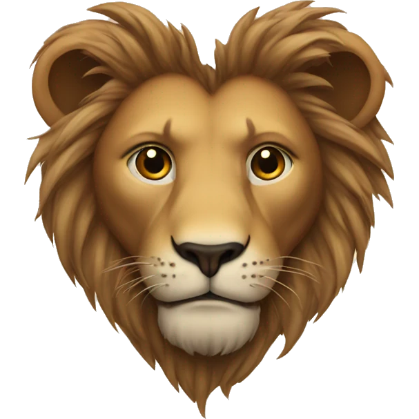 Lion head in a heart emoji