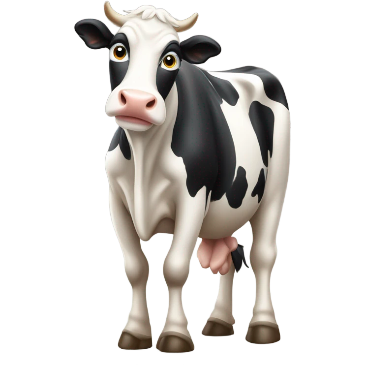 Blind cow emoji