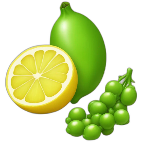 lemon and peas emoji