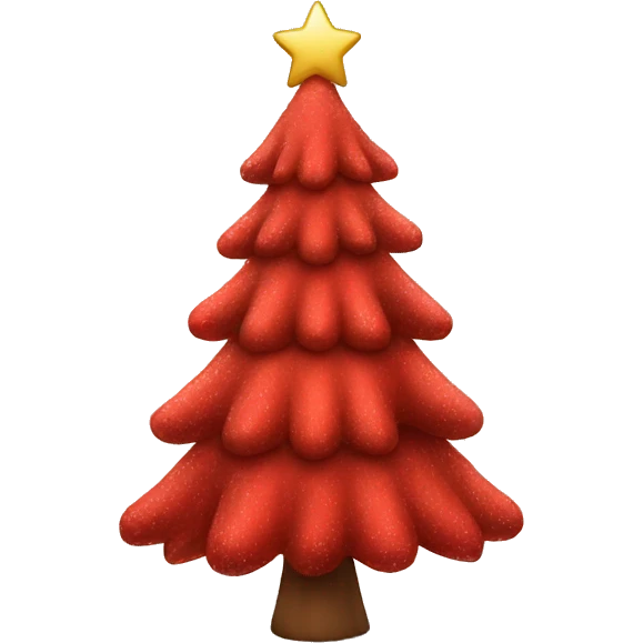 red christmas tree emoji