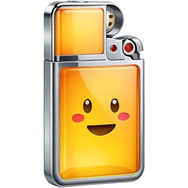 lighter with transparent plastic body emoji