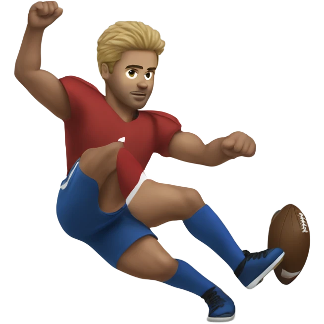 Aaron kicking  emoji