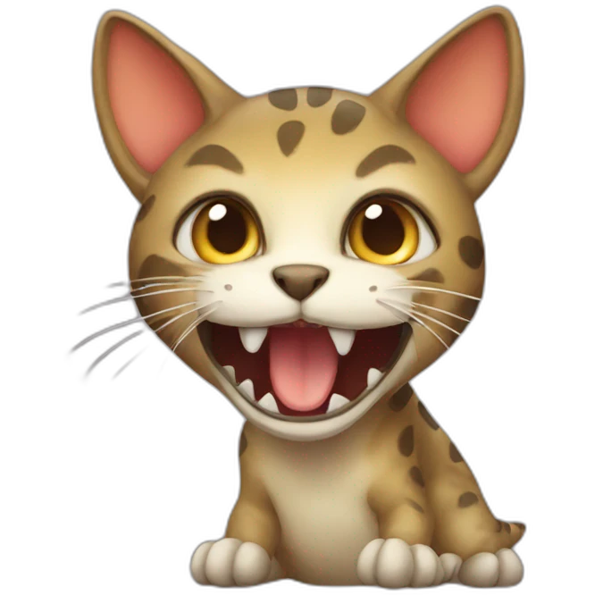 dinosaur cat emoji