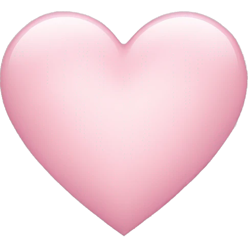 Light pink heart emoji