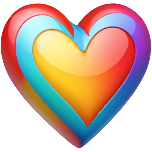 Cœur multicolore emoji