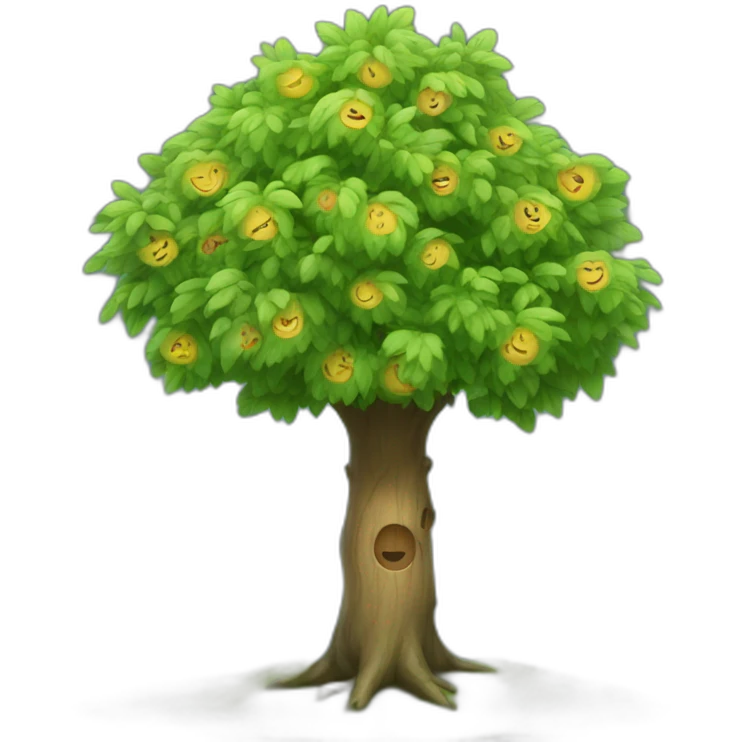 happy tree emoji