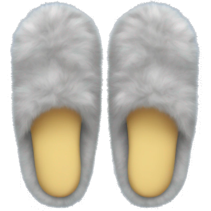 Fuzzy slippers  emoji