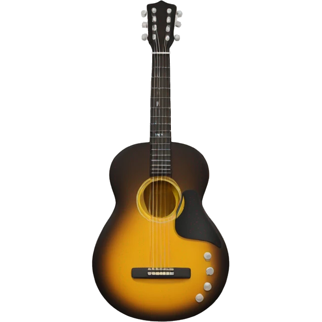 Guitarra redonda pequena emoji