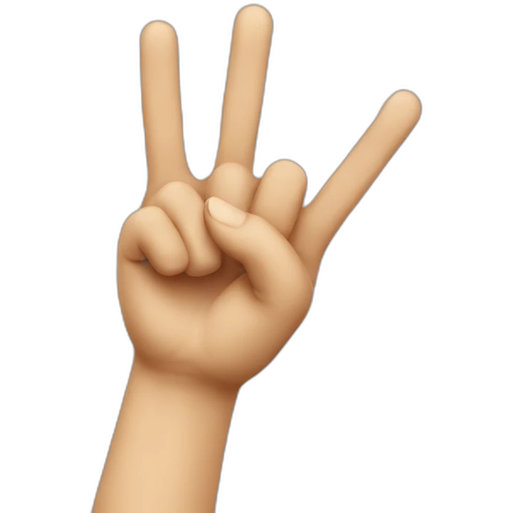 Finger victory emoji