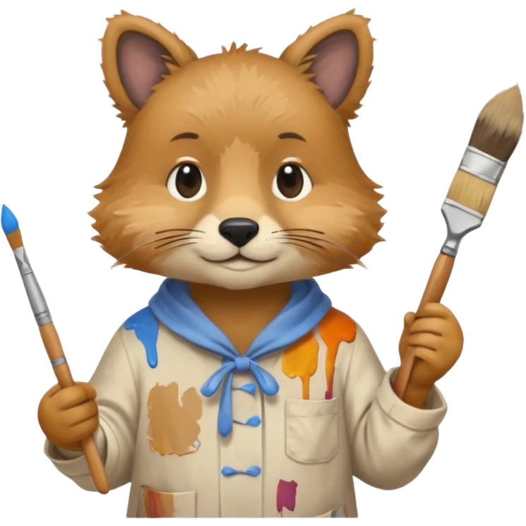 animal as painter emoji