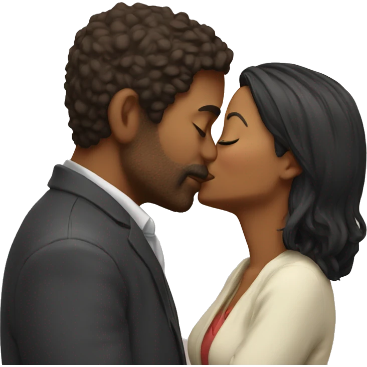 Kiss with wife emoji