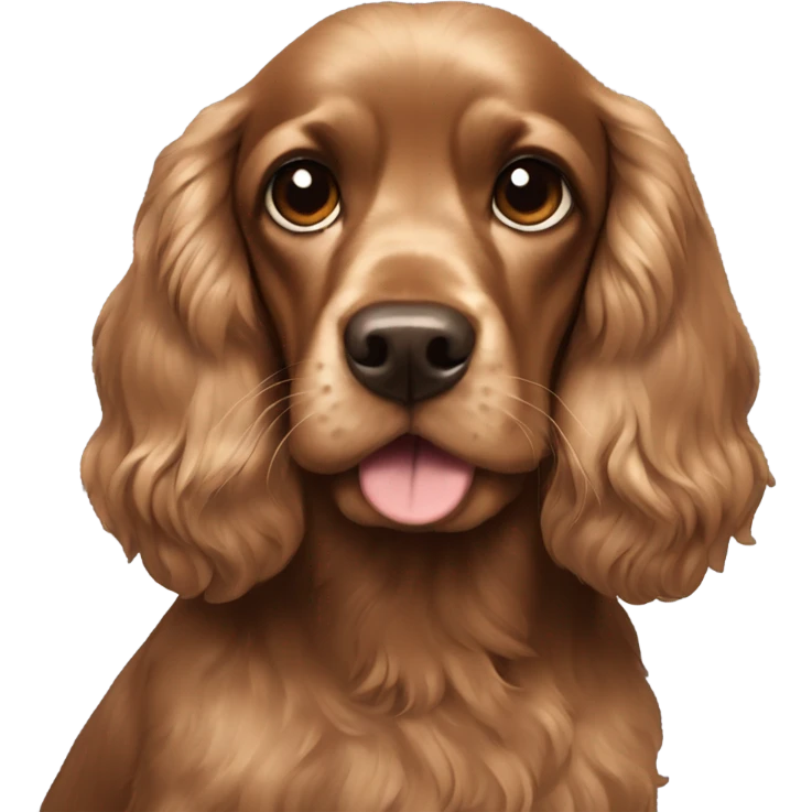 Sable cocker spaniel emoji