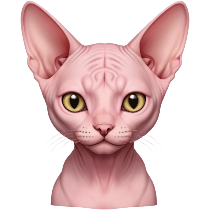 sphynx cat pink cute boy emoji