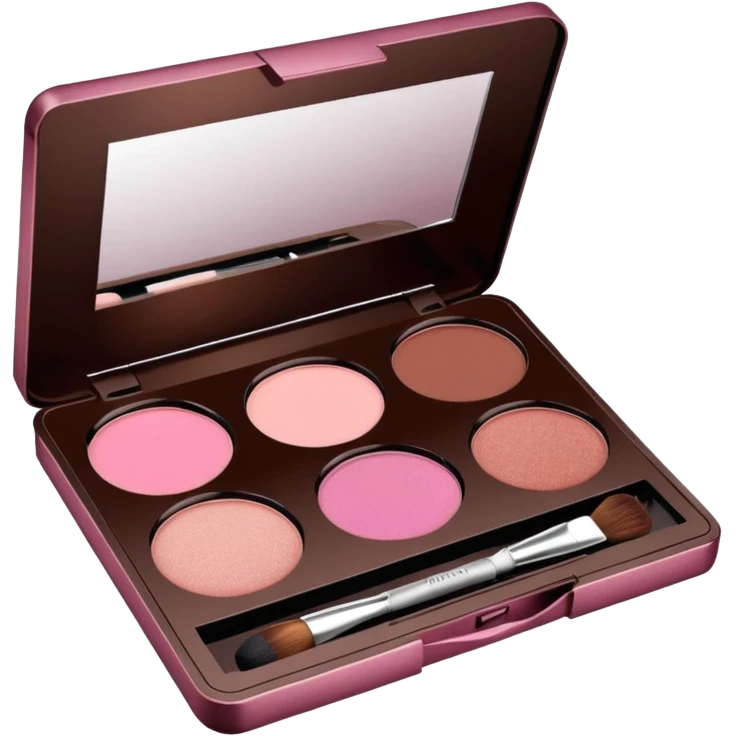 pink and brown makeup kit emoji