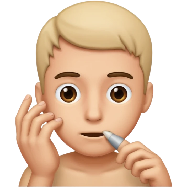 perdon scratching penis emoji