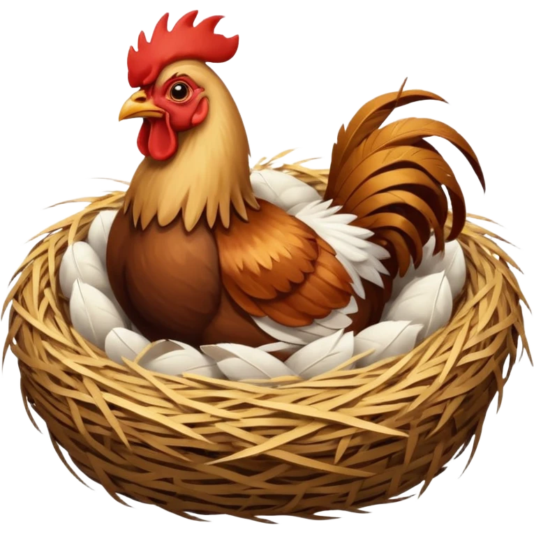Rooster nest emoji