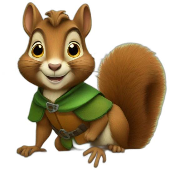 robin hood squirrel emoji