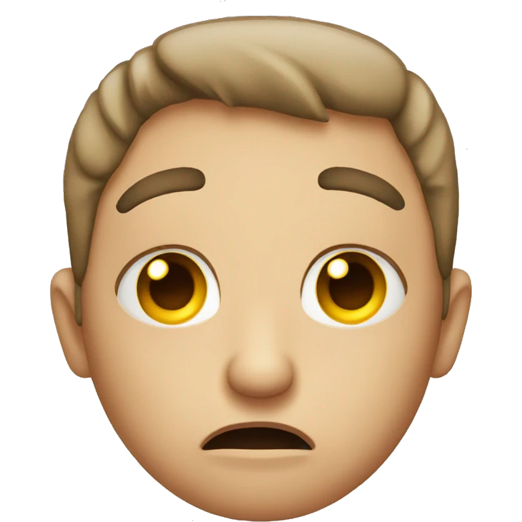 A emoji that is irritated with an aching eye  emoji
