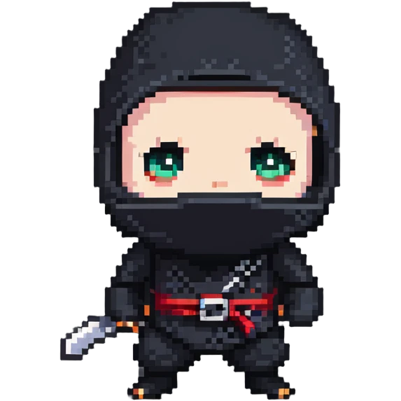 scared ninja emoji