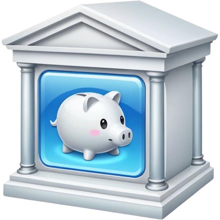 glitter white bank emoji